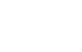 A black number '03' with white text.